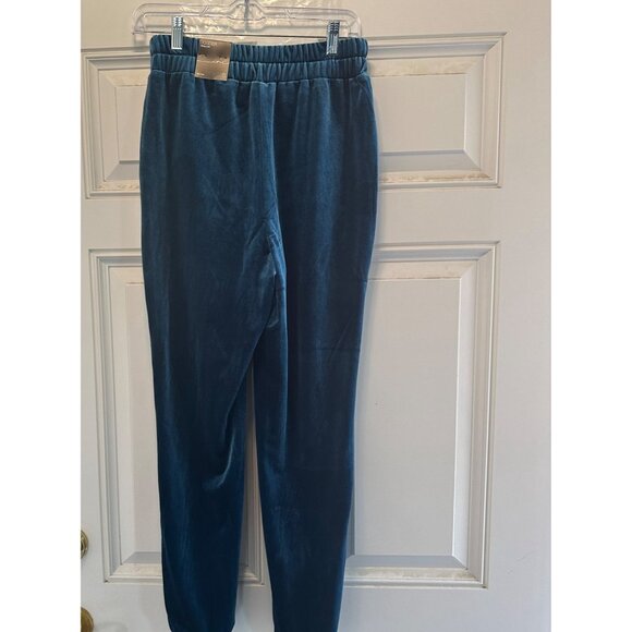 INC international Concepts Women Velvet Stretch Jogger Pant Blue Size S - Picture 4 of 10